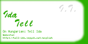 ida tell business card